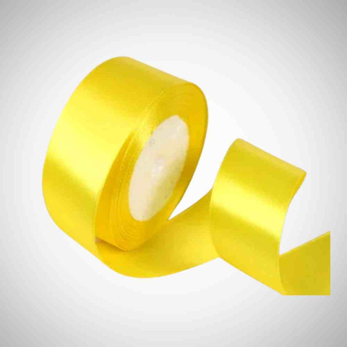 Yellow Satin Ribbon 1.5cm (1roll)