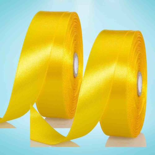 Yellow Satin Ribbon 1.5cm (12roll)