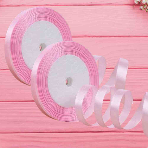 Pink Satin Ribbon 1.5cm (12roll)