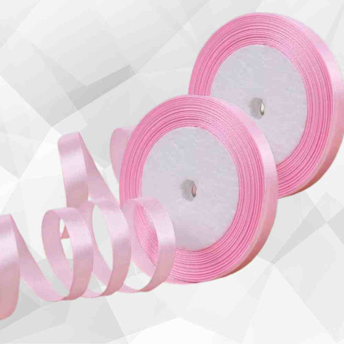 Pink Satin Ribbon 1.5cm (12roll)