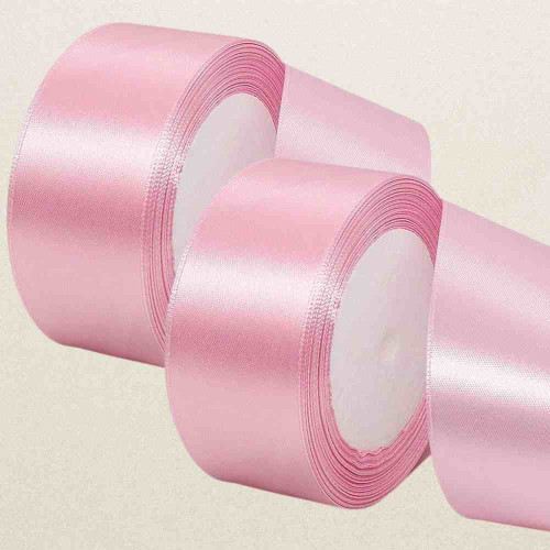 Pink Satin Ribbon 1.5cm (12roll)