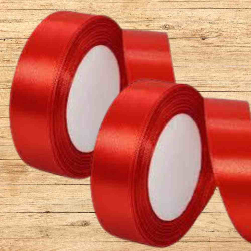 Red Satin Ribbon 1inch (12roll)