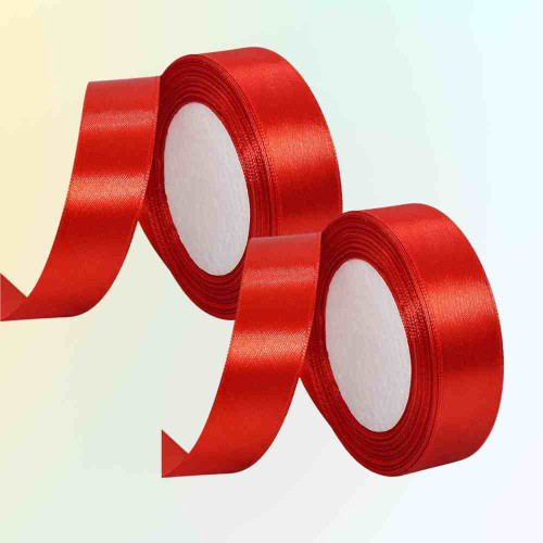 Red Satin Ribbon 1inch (12roll)