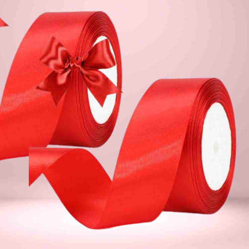 Red Satin Ribbon 1inch (12roll)