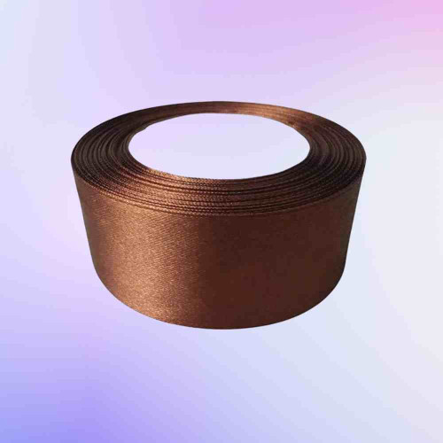 Brown Satin Ribbon 1inch (1roll)