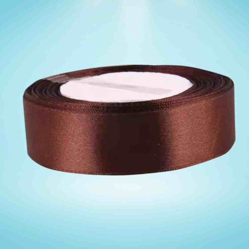 Brown Satin Ribbon 1inch (1roll)