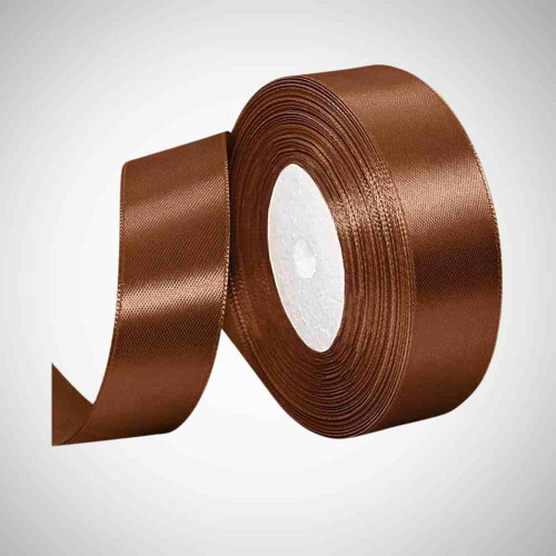 Brown Satin Ribbon 1inch (1roll)