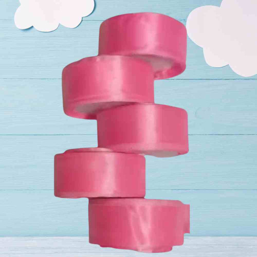 Pink Satin Ribbon 1inch (12roll)