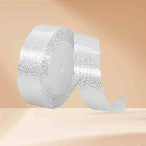 White Satin Ribbon 1inch (1roll)