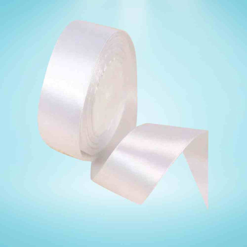 White Satin Ribbon 1inch (1roll)