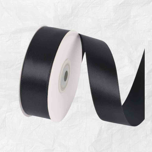 Black Satin Ribbon 1inch (1roll)