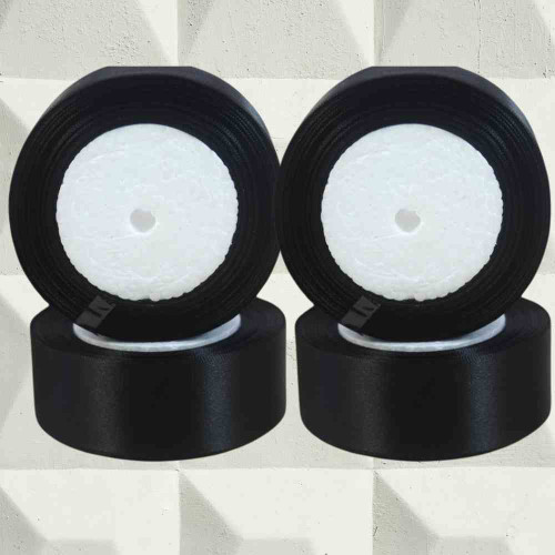 Black Satin Ribbon 1inch (12roll)