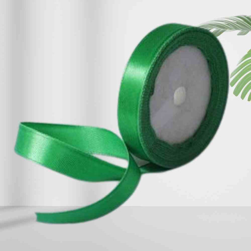 Green Satin Ribbon 1inch (1roll)