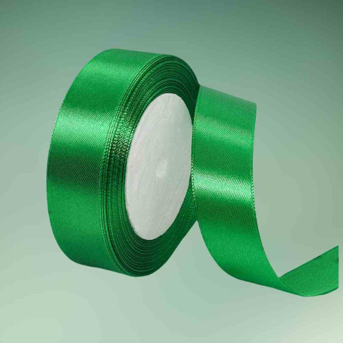 Green Satin Ribbon 1inch (1roll)