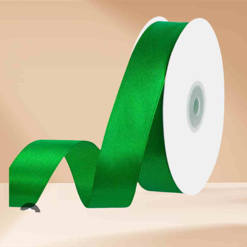 Green Satin Ribbon 1inch (1roll)