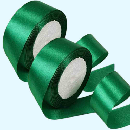 Green Satin Ribbon 1inch (12roll)