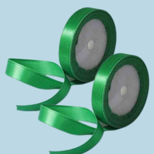 Green Satin Ribbon 1inch (12roll)