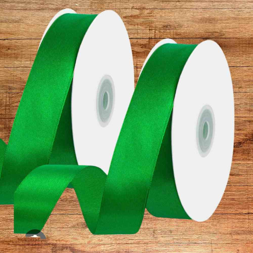 Green Satin Ribbon 1inch (12roll)