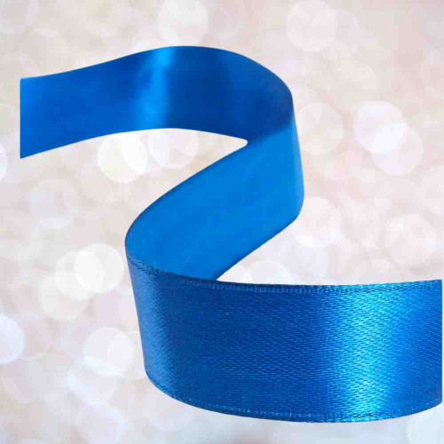 Blue Satin Ribbon 1inch (1roll)