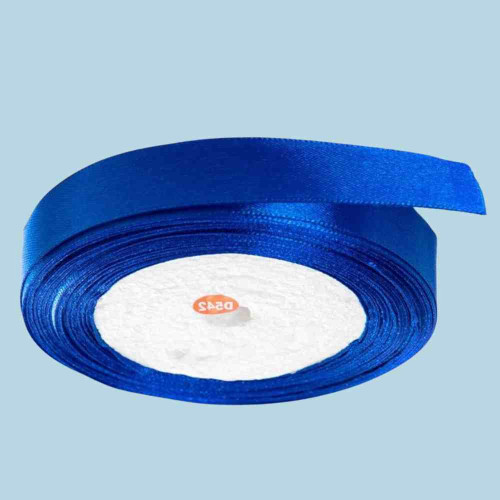 Blue Satin Ribbon 1inch (1roll)