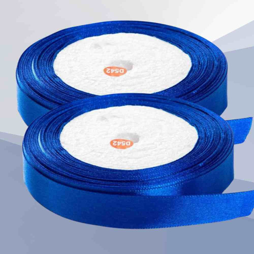 Blue Satin Ribbon 1inch (12roll)