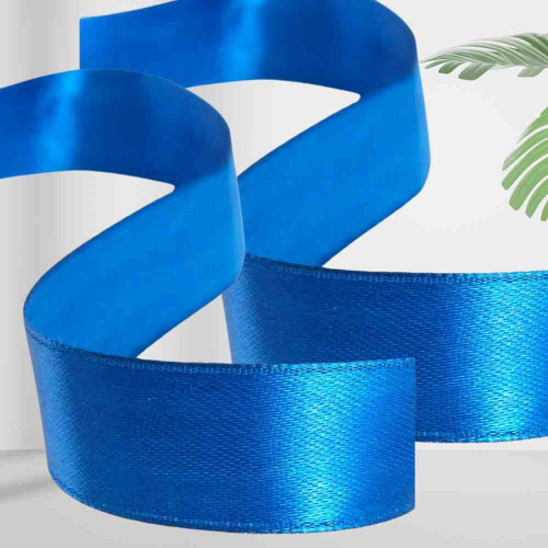 Blue Satin Ribbon 1inch (12roll)