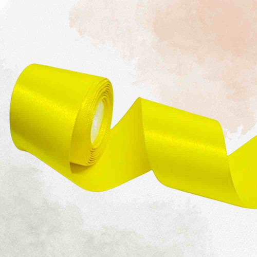 Yellow Satin Ribbon 1inch (1roll)