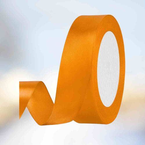 Orange Satin Ribbon 1inch (1roll)