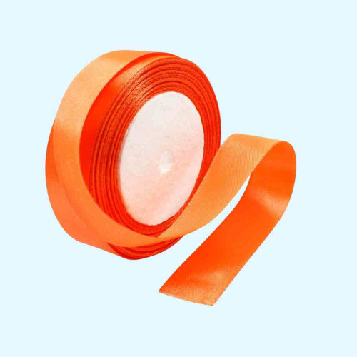 Orange Satin Ribbon 1inch (1roll)