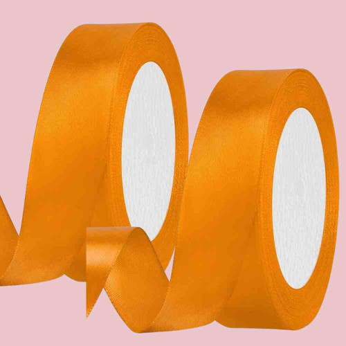 Orange Satin Ribbon 1inch (12roll)