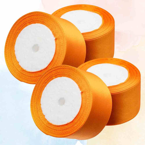 Orange Satin Ribbon 1inch (12roll)