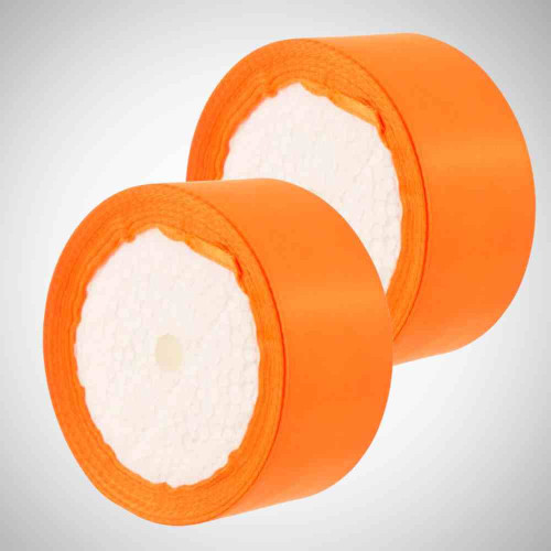 Orange Satin Ribbon 1inch (12roll)