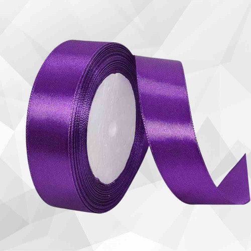 Purple Satin Ribbon 1inch (1roll)