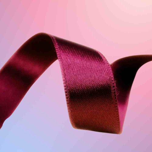 Maroon Satin Ribbon 1inch (1roll)