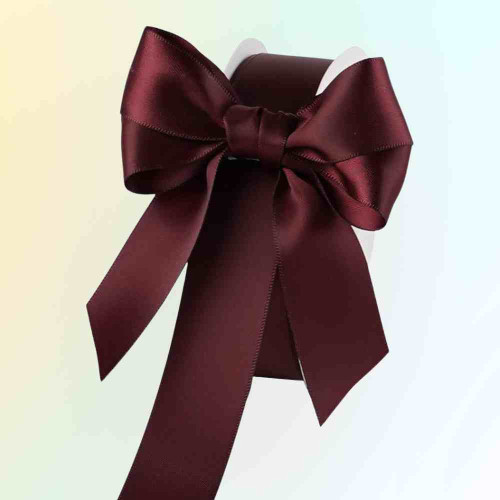 Maroon Satin Ribbon 1inch (1roll)