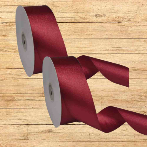 Maroon Satin Ribbon 1inch (12roll)