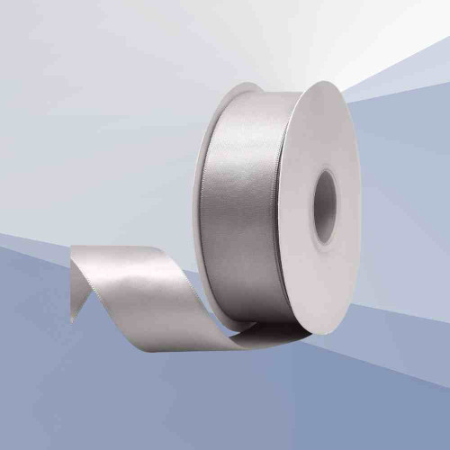 Grey Satin Ribbon 1inch (1roll)