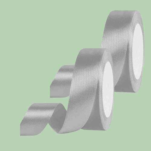 Grey Satin Ribbon 1inch (12roll)