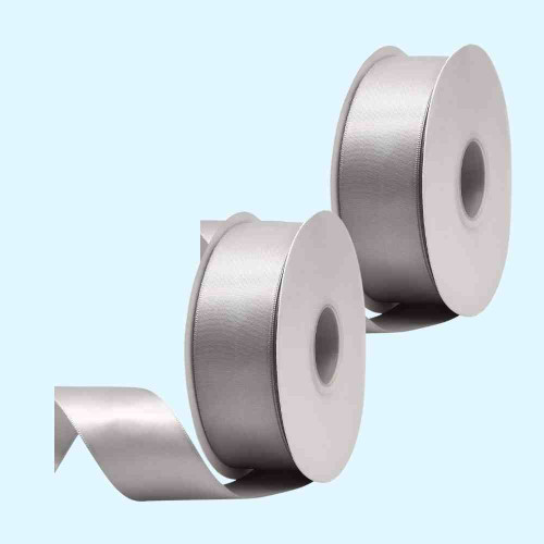 Grey Satin Ribbon 1inch (12roll)