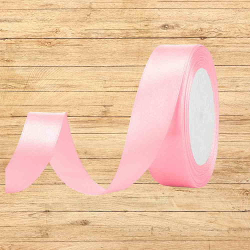 Light Pink Satin Ribbon 1inch (1roll)