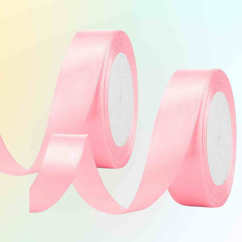 Light Pink Satin Ribbon 1inch (12roll)