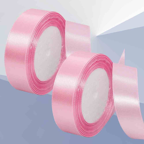 Light Pink Satin Ribbon 1inch (12roll)