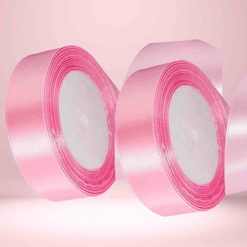 Light Pink Satin Ribbon 1inch (12roll)