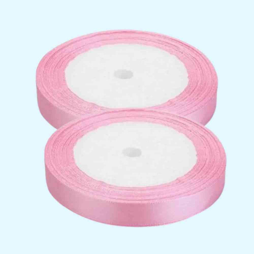 Light Pink Satin Ribbon 1inch (12roll)