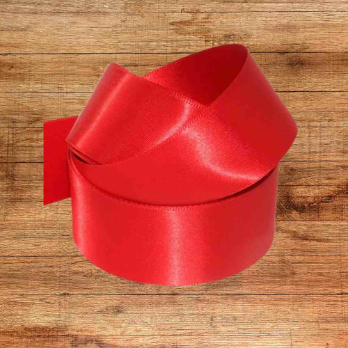 ElegancePro Red Satin Ribbon 2inch (1roll)