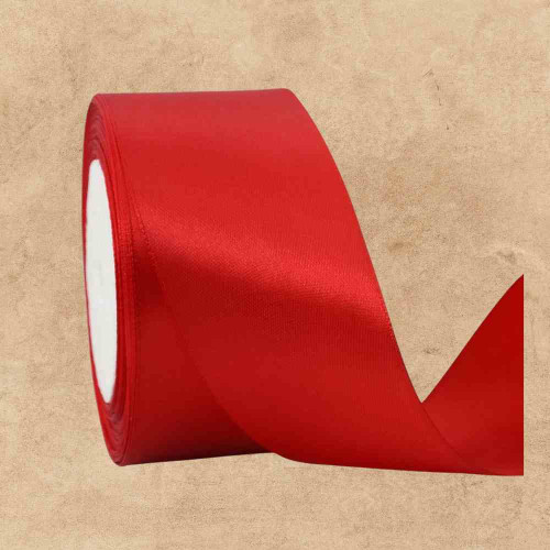 ElegancePro Red Satin Ribbon 2inch (1roll)