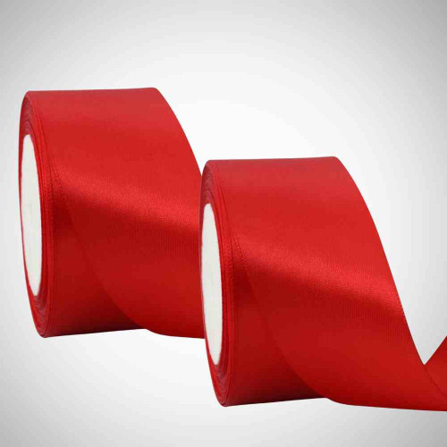 ElegancePro Red Satin Ribbon 2inch (12roll)