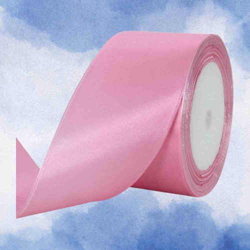 ElegancePro Pink Satin Ribbon 2inch (1roll)