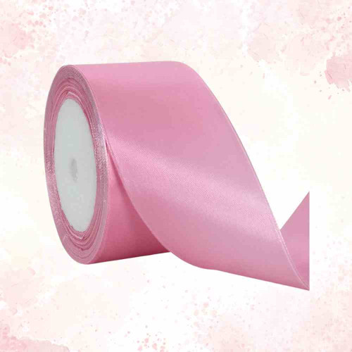 ElegancePro Pink Satin Ribbon 2inch (1roll)