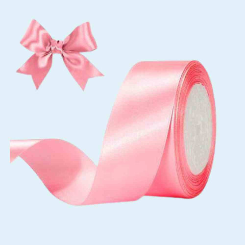 ElegancePro Pink Satin Ribbon 2inch (1roll)